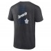 Toronto Maple Leafs Fanatics Heather Charcoal Backbone T-Shirt
