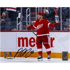 Alex DeBrincat Detroit Red Wings Autographed Fanatics Authentic 8 x 10 Red Jersey Celebrating Photograph Alex DeBrincat Detroit Red Wings Autographed Fanatics Authentic 8 x 10 Red Jersey Celebrating Photograph