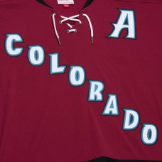 Игровая джерси Peter Forsberg Colorado Avalanche Mitchell & Ness  2001/02 Alternate Captain Blue Line Player - Maroon
