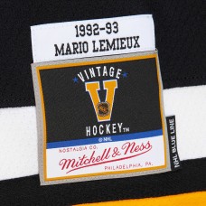 Игровая джерси Mario Lemieux Pittsburgh Penguins Mitchell & Ness  1992/93 Blue Line Player - Black