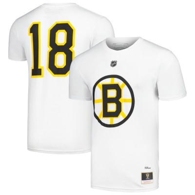 Футболка Boston Bruins Willie ORee Mitchell & Ness White Name & Number
