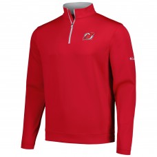 Кофта на короткой молнии New Jersey Devils Columbia Wickham Hills Omni-Wick - Red