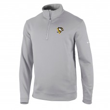 Кофта на короткой молнии Pittsburgh Penguins Columbia Gray Wickham Hills Omni-Wick