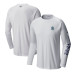 Seattle Kraken Columbia White Terminal Tackle Omni-Shade Raglan Long Sleeve T-Shirt