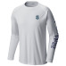 Seattle Kraken Columbia White Terminal Tackle Omni-Shade Raglan Long Sleeve T-Shirt