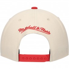 New Jersey Devils Mitchell & Ness Game On 2-Tone Pro Adjustable Hat - Cream/Red