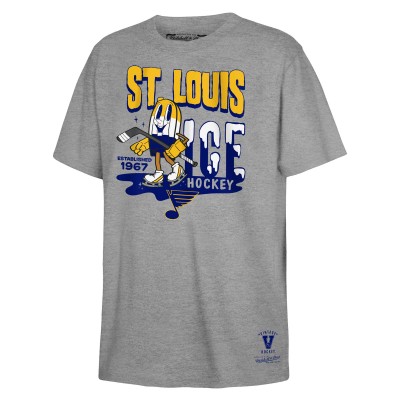 Футболка St. Louis Blues Mitchell & Ness Youth Popsicle - Gray