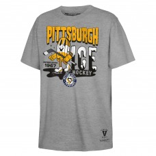 Футболка Pittsburgh Penguins Mitchell & Ness Youth Popsicle - Gray