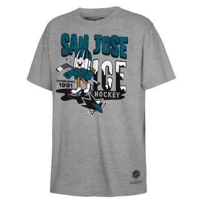 Футболка San Jose Sharks Mitchell & Ness Youth Popsicle - Gray