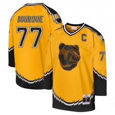 Игровая джерси Ray Bourque Boston Bruins Mitchell & Ness Youth 1996-97 Blue Line Captain Patch Player - Gold