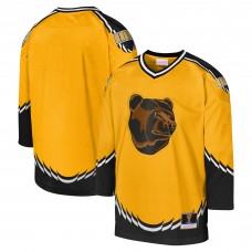 Игровая джерси Boston Bruins Mitchell & Ness Youth 1996 Blue Line - Gold