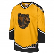 Игровая джерси Boston Bruins Mitchell & Ness Youth 1996 Blue Line - Gold
