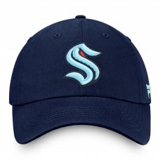 Бейсболка Seattle Kraken Fanatics Deep Sea Blue Core Primary Logo