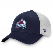 Бейсболка Colorado Avalanche Fanatics Navy/White Core Primary Logo Trucker