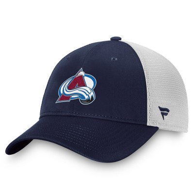 Бейсболка Colorado Avalanche Fanatics Navy/White Core Primary Logo Trucker