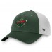 Бейсболка Minnesota Wild Fanatics Green/White Core Primary Logo Trucker
