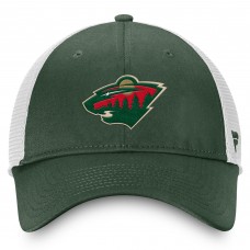 Бейсболка Minnesota Wild Fanatics Green/White Core Primary Logo Trucker