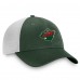 Бейсболка Minnesota Wild Fanatics Green/White Core Primary Logo Trucker