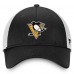 Бейсболка Pittsburgh Penguins Fanatics Black/White Core Primary Logo Trucker