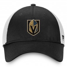 Бейсболка Vegas Golden Knights Fanatics Charcoal/White Core Primary Logo Trucker