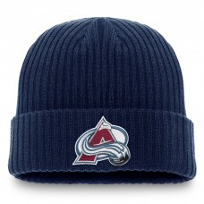 Шапка Colorado Avalanche Fanatics Navy Core Primary Logo Cuffed Knit