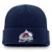 Шапка Colorado Avalanche Fanatics Navy Core Primary Logo Cuffed Knit Шапка Colorado Avalanche Fanatics Navy Core Primary Logo Cuffed Knit