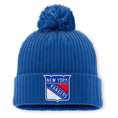 Шапка с помпоном New York Rangers Fanatics Blue Primary Logo