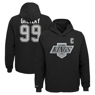 Толстовка Wayne Gretzky Los Angeles Kings Mitchell & Ness Youth Name & Number - Black