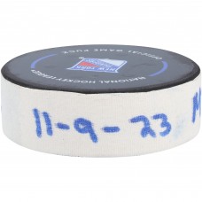Шайба Brandon Duhaime Minnesota Wild Fanatics Authentic Game-Used vs. New York Rangers on November 9, 2023