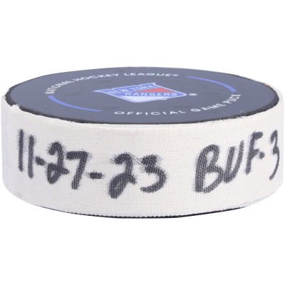Шайба Alex Tuch Buffalo Sabres Fanatics Authentic Game-Used Goal vs. New York Rangers on November 27, 2023 - Second of Two Goals Scored