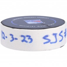 Ryan Carpenter San Jose Sharks Fanatics Authentic Game-Used Goal Puck From December 3, 2023 vs. New York Rangers Ryan Carpenter San Jose Sharks Fanatics Authentic Game-Used Goal Puck From December 3, 2023 vs. New York Rangers