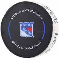 Шайба Kaapo Kakko New York Rangers Authentic Game-Used vs. Boston Bruins on October 5, 2023