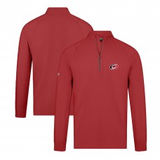 Carolina Hurricanes Levelwear Theory Insignia Core Quarter-Zip Pullover Top - Red