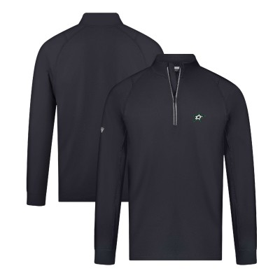 Dallas Stars Levelwear Black Theory Insignia Core Quarter-Zip Pullover Top