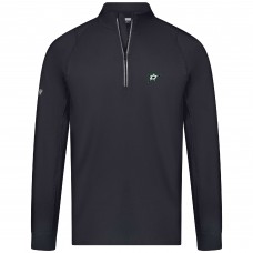 Dallas Stars Levelwear Black Theory Insignia Core Quarter-Zip Pullover Top