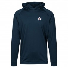 Winnipeg Jets Levelwear Navy Dimension Insignia Core Pullover Hoodie