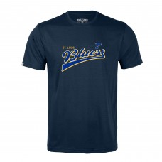 Футболка St. Louis Blues Levelwear Richmond Retro Script - Navy