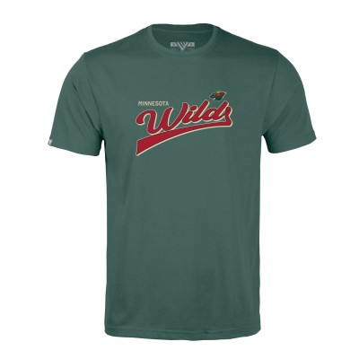 Футболка Minnesota Wild Levelwear Green Richmond Retro Script