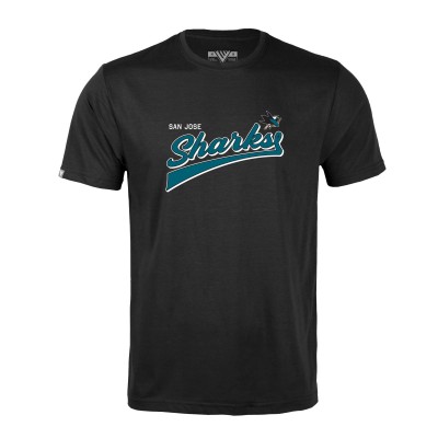 Футболка San Jose Sharks Levelwear Richmond Retro Script - Black