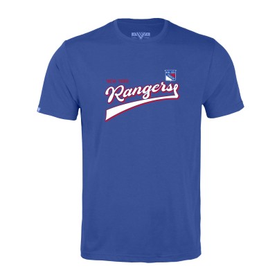 Футболка New York Rangers Levelwear Richmond Retro Script - Blue