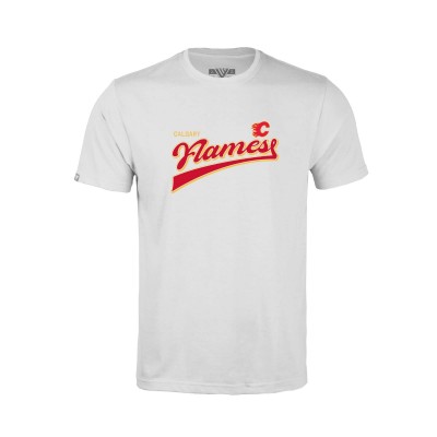 Футболка Calgary Flames Levelwear Youth Little Richmond Retro Script - White