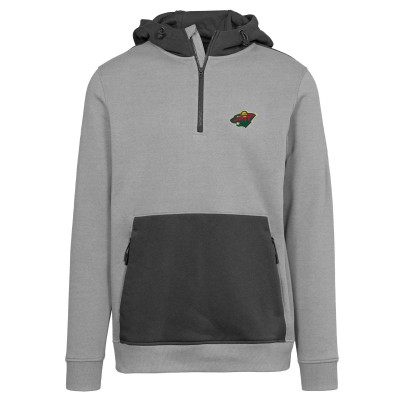 Толстовка на короткой молнии Minnesota Wild Levelwear Chicane Insignia Core - Heather Gray