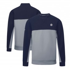 Winnipeg Jets Levelwear Navy/Gray Legacy Insignia Core Sweatshirt