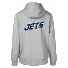 Winnipeg Jets Levelwear Gray Podium Insignia Core Pullover Hoodie
