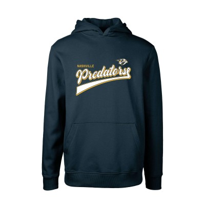 Толстовка Nashville Predators Levelwear Youth Podium Retro Script Fleece - Navy