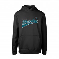 Толстовка San Jose Sharks Levelwear Youth Podium Retro Script Fleece - Black