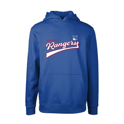 Толстовка New York Rangers Levelwear Youth Podium Retro Script Fleece - Blue