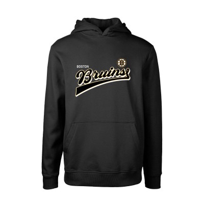 Толстовка Boston Bruins Levelwear Youth Podium Retro Script Fleece - Black