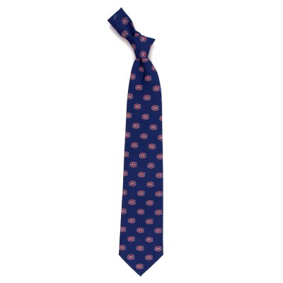 Montreal Canadiens Echo Woven Silk Tie - Blue
