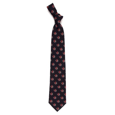 Ottawa Senators Echo Woven Silk Tie - Black